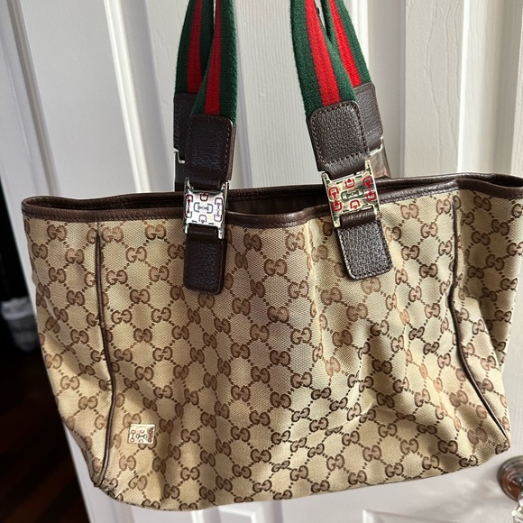 Authentic Gucci tote bag satchel with dustbag - Picture 1 of 17
